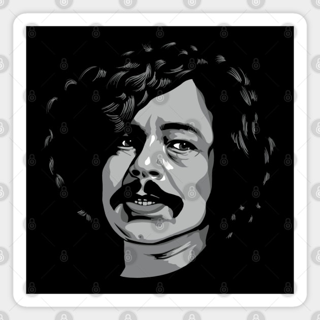 Benicio Del Toro greyscale Magnet by @johnnehill